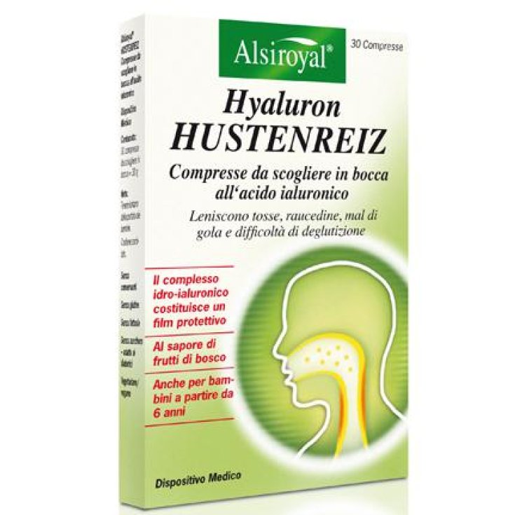 Hyaluron Tos y Garganta 30 Comprimidos