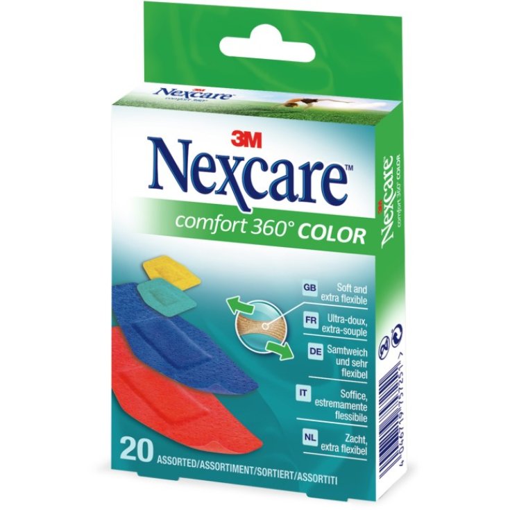 Nexcare Patch Comfort 360 Coloreado 20 Piezas