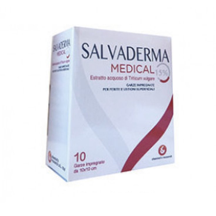 Salvaderma Medical 15% + 1% 10 Gasas Impregnantes