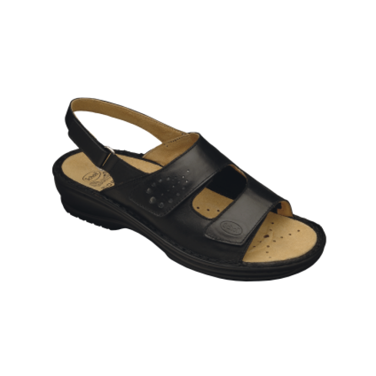 Scholl Savina Bs Piel + Tejido Ciervo Elástico Color Negro Medida 35