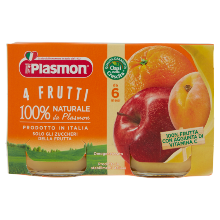 Plasmón Homogeneizado 4 Frutas 2x104g