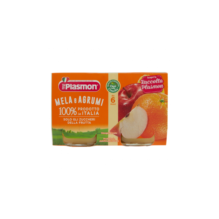 Plasmon Homogeneizado Manzana Y Cítricos 2x104g