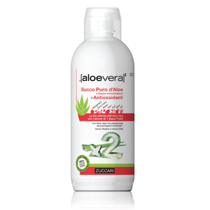Zuccari AloeVera Jugo Puro de Aloe + Complemento Alimenticio Antioxidantes 1000ml