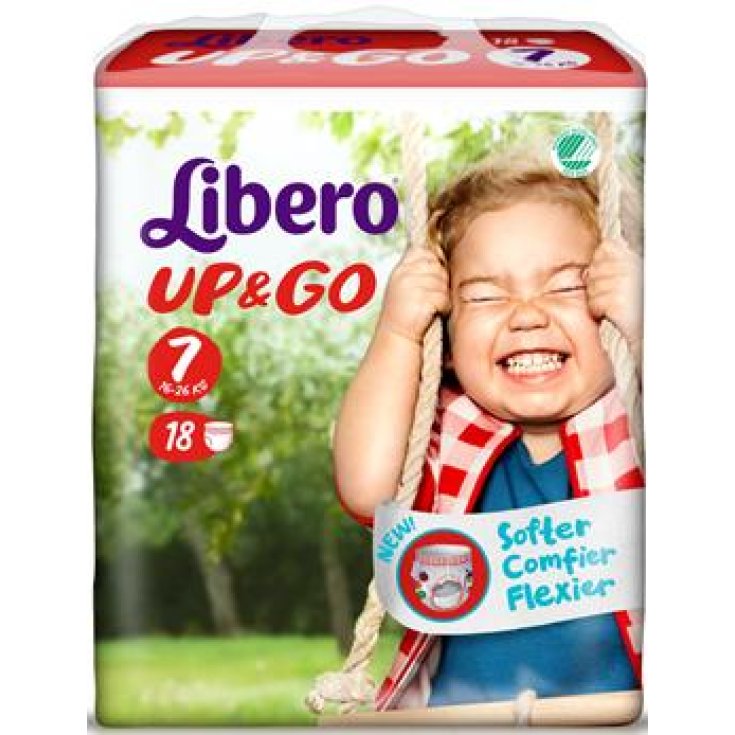 Libero Pannolini Up&Go Taglia 7 (16-26 kg) 18 Pezzi