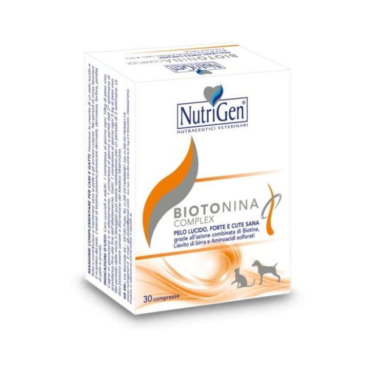 Nutrigen Biotonin Complex Suplemento Animal 30 Comprimidos
