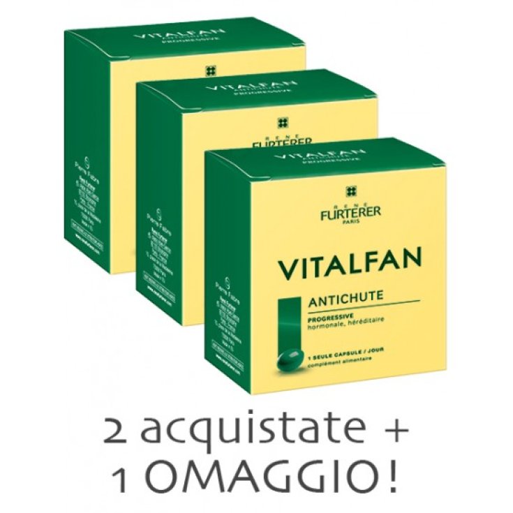 Rene Furterer Vitalfan Complemento Alimenticio Anticaída 3x30 Cápsulas