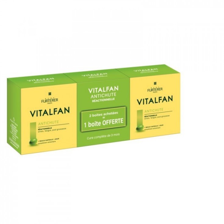 Rene Furterer Vitalfan Antichute Reactionelle Complemento Alimenticio 3x30 Cápsulas