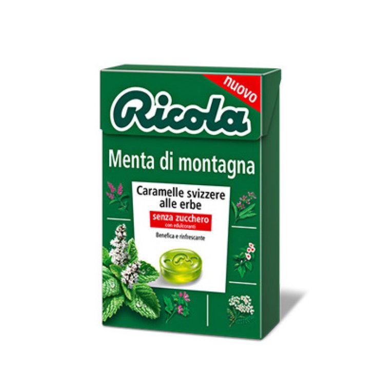 Ricola Mountain Mint Caramelos Suizos De Hierbas Sin Azúcar 50g