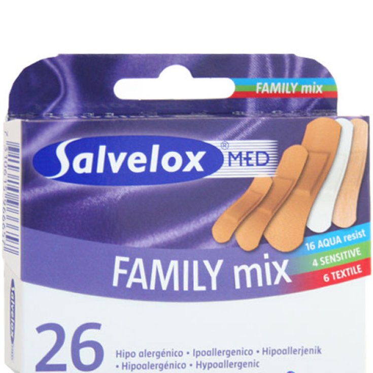 Salvelox Med Family Mix parches mixtos paquete de 26 piezas