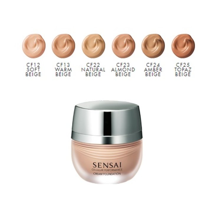 Base de maquillaje en crema Cellular Performance de Sensai CF24 Beige ámbar 30ml