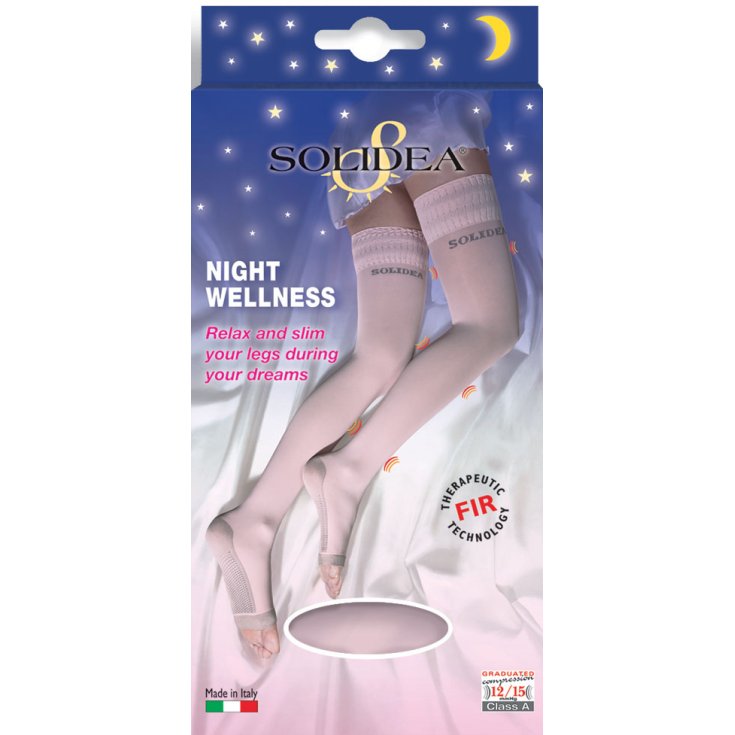 Calcetines Solidea Night Wellness Color Negro Talla 3-ML