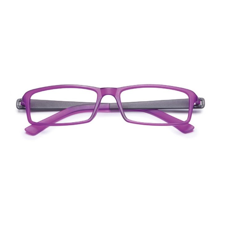 Gafas de Lectura Twins Ópticas Plata Ligeras Color Morado / Negro Dioptrías +3.50