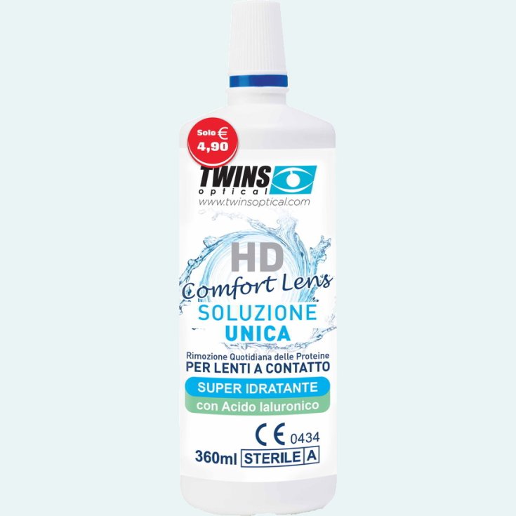 HD Comfort Lens Solución única para lentes de contacto de 360 ml