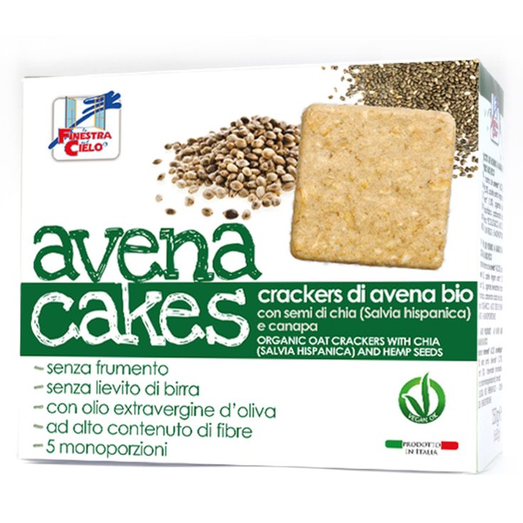 La Finestra Sul Cielo Avenacakes Galletas De Avena Con Semillas De Chía Y Cáñamo Orgánico 250g