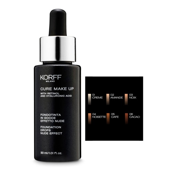 Korff Cure Make Up Base De Maquillaje En Gotas Efecto Desnudo Color 02 Amande 30ml