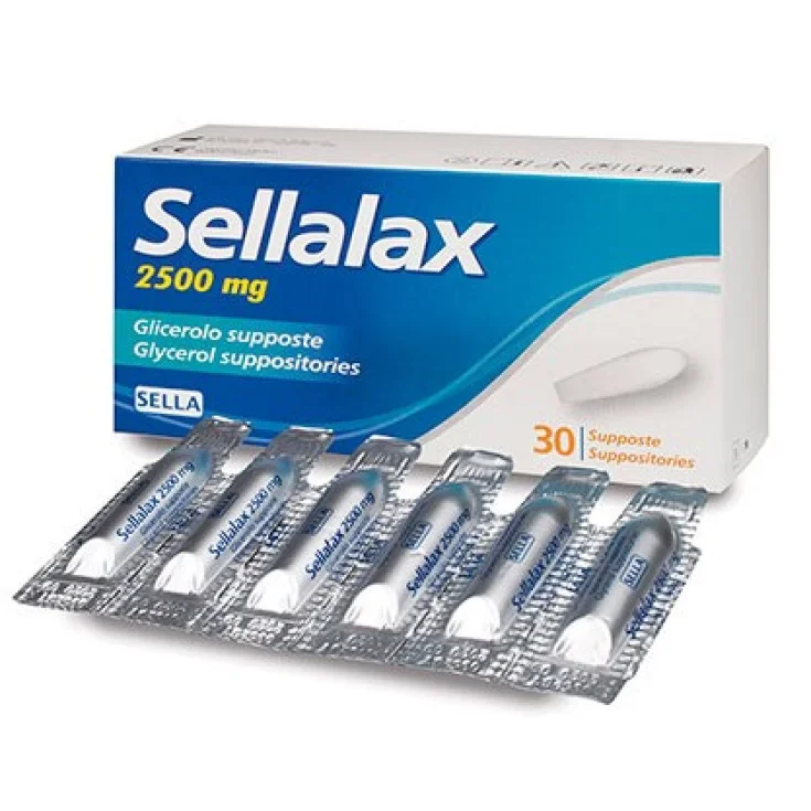 Sella Sellalax 2500mg Glicerol 30 Supositorios