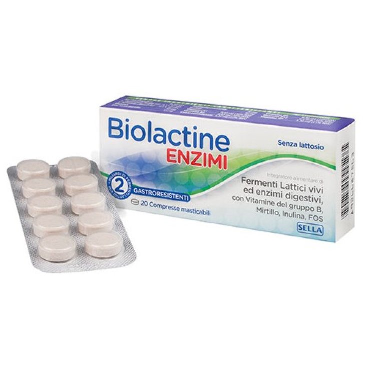 Sella Biolactine Enzimas Complemento Alimenticio 20 Comprimidos