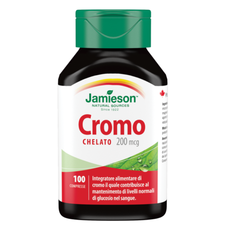 Jamieson Chromium Chelate Complemento Alimenticio Sin Gluten 100 Comprimidos