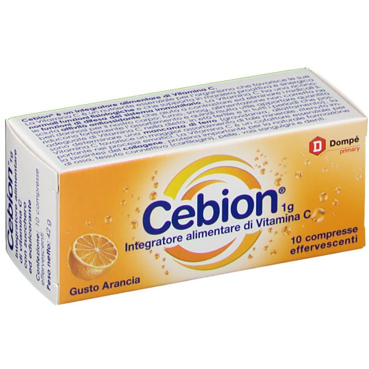 Bracco Cebion 1g Complemento Alimenticio De Vitamina C Sabor A Naranja 10 Comprimidos Efervescentes