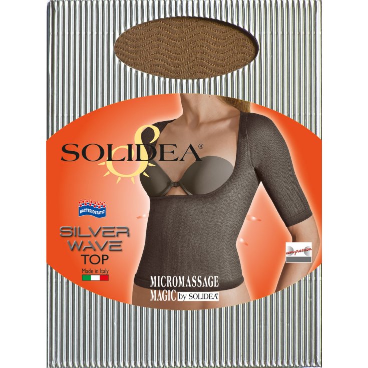 Top Solidea Onda Plata Color Champán Talla M