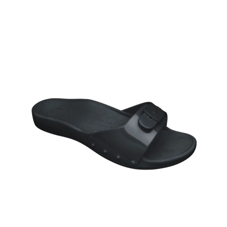 Zapatilla Scholl Sol En Pvc Color Negro Nº 45