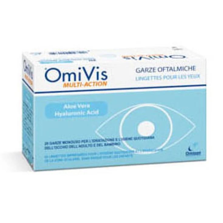 Omisan Omivis Gasa Oftálmica Desechable 20 Piezas
