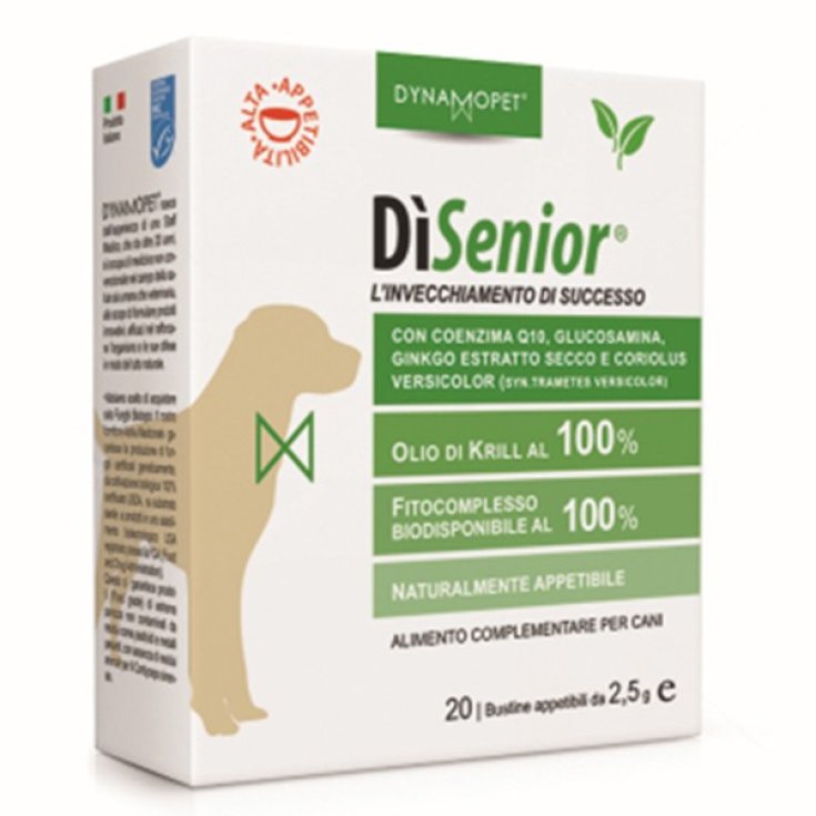 Dynamopet DìSenior Complemento Alimenticio Envejecimiento Exitoso 20 Sobres x2,5ml