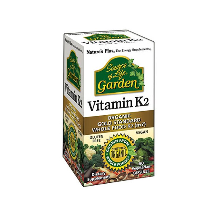 Nature's Plus Source Of Life Garden Vitamina K2 Suplemento alimenticio 60 cápsulas