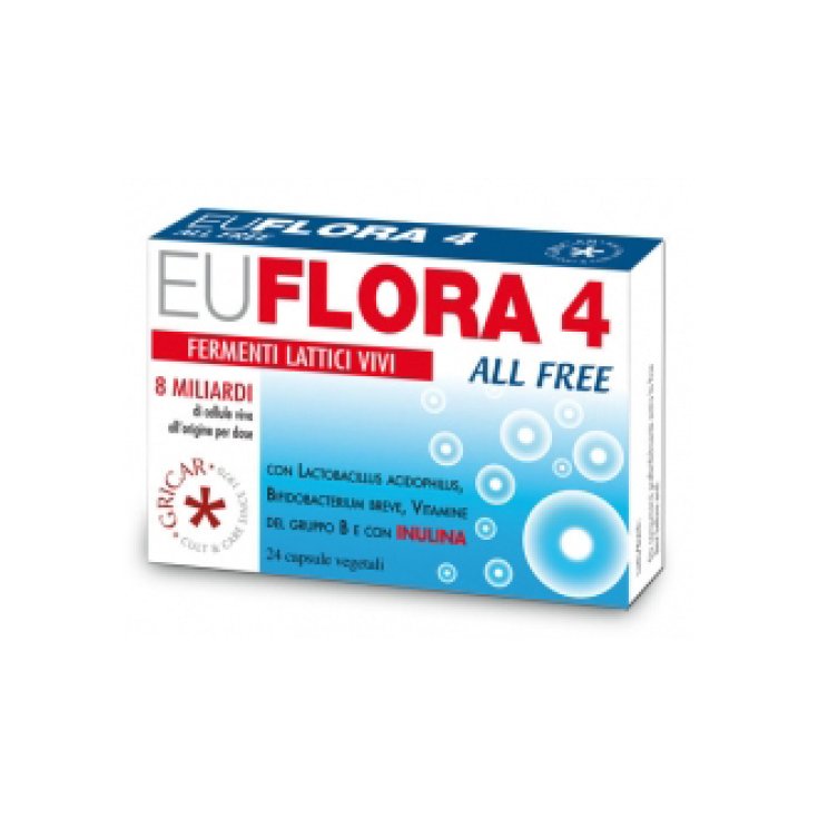 Gricar Química Euflora 4 Todo Gratis Complemento Alimenticio 24 Cápsulas