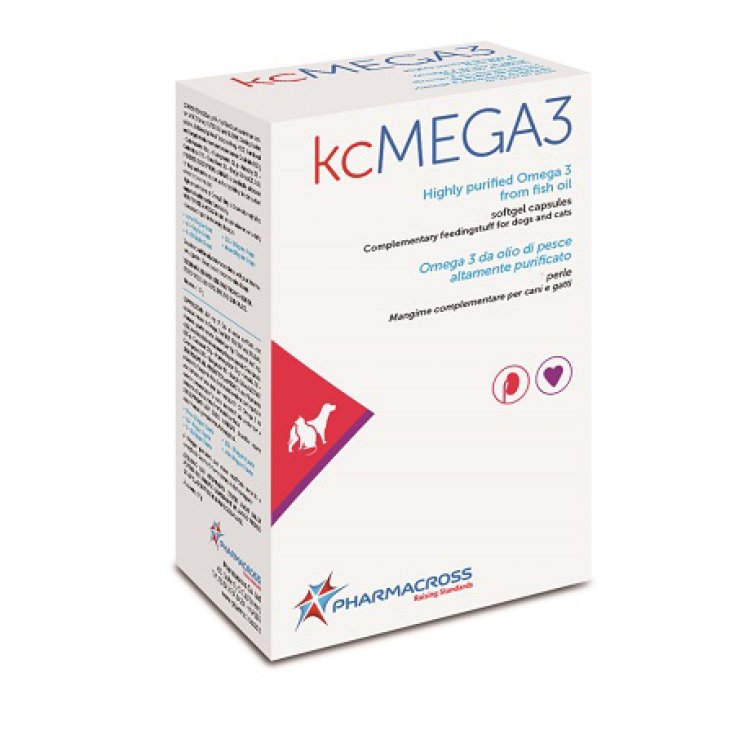 Pharmacross Kcmega3 OnComplemento Alimenticio Para Perros Y Gatos 30 Perlas