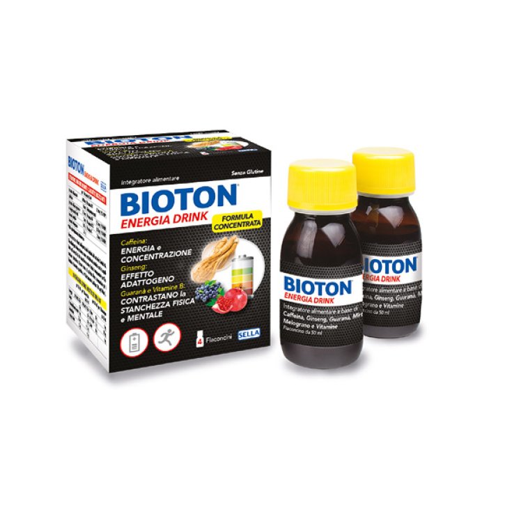 Sella Bioton Energia Drink Complemento Alimenticio 4 Viales De 50ml