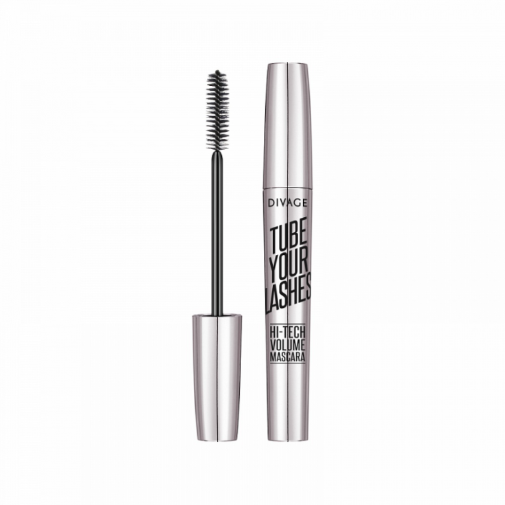 Divage Tube Your Lashes Mascara Hi-Tech Volumen 01 Negro