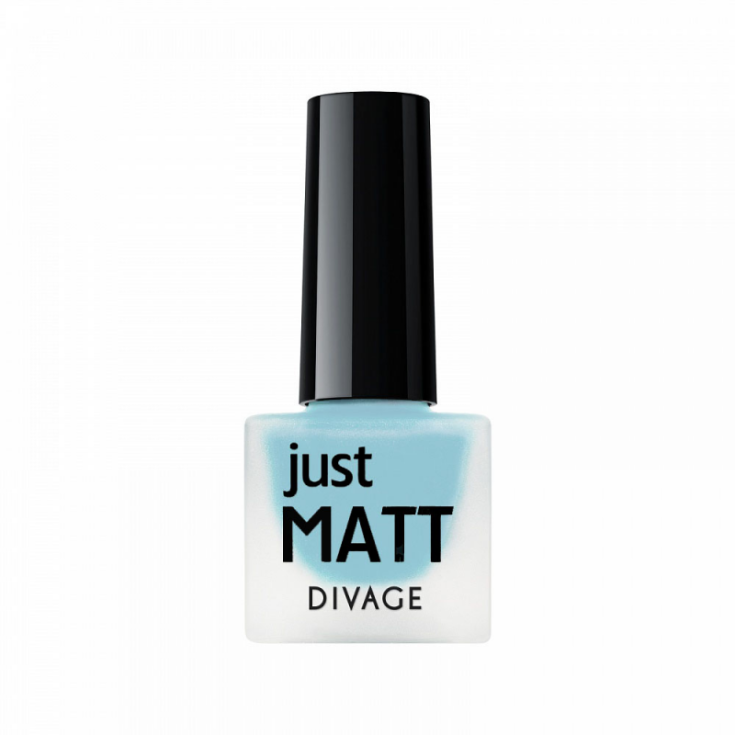 Divage Just Matt Matt 13 uñas azul claro