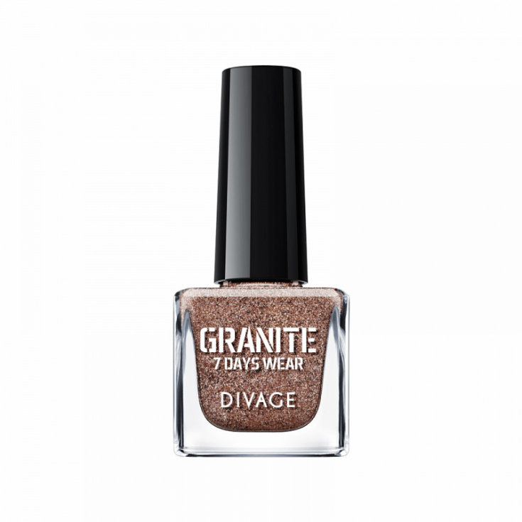 Divage Granite Esmalte De Uñas Efecto Granito 08 Marrón Suave