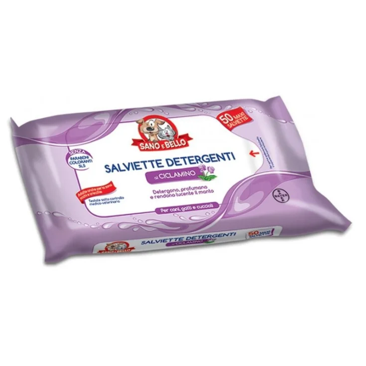 Bayer Spa Sano E Bello Ciclamen Toallitas Limpiadoras 50 Piezas