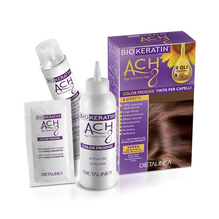 Dietalinea Biokeratin Prodige Hair Color Ach8 3/N Castaño Oscuro