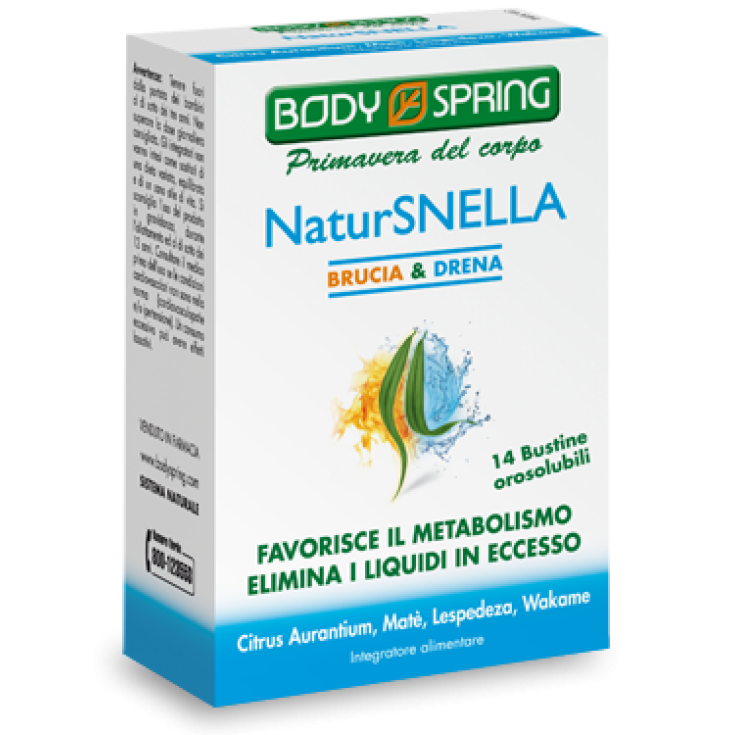 Body Spring NeturSnella Brucia Drena Complemento alimenticio 14 sobres