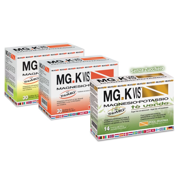 Pool Pharma Mgk Vis Magnesio y Potasio Complemento Alimenticio Sabor Limonada 30 Sobres