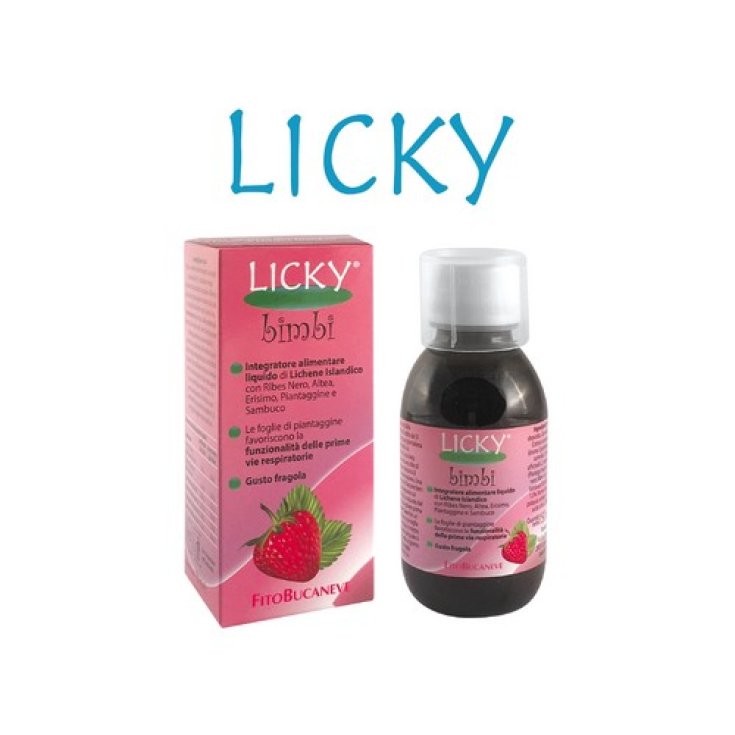 Fitobucaneve Licky Jarabe Infantil Calmante Para La Tos Sabor Fresa 150ml