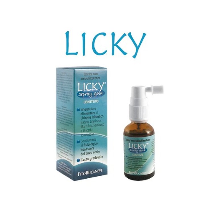 Fitobucaneve Licky Spray Adultos Complemento Alimenticio Para La Garganta Sin Gluten 30ml