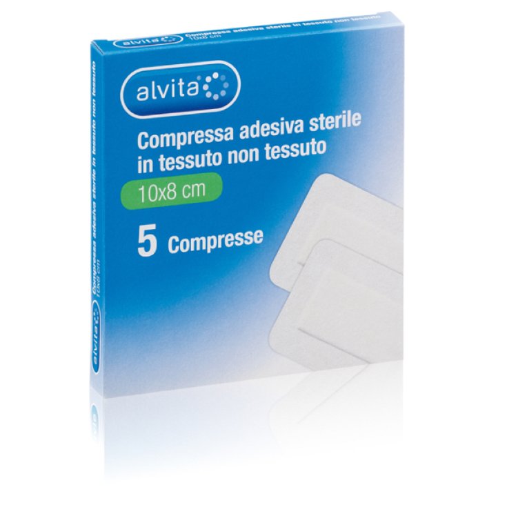 Compresas Adhesivas Estériles Alvita Dimensiones 10cmx8cm 5 Piezas