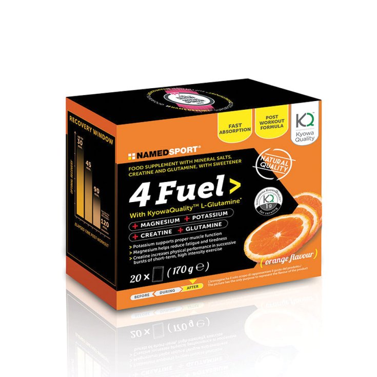 NamedSport 4 Combustible en Polvo Complemento Alimenticio 20 Sobres