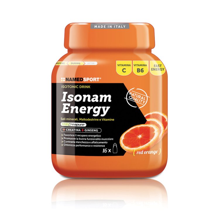 NamedSport Isonam Energy Rojo Naranja Complemento Alimenticio En Polvo 480g