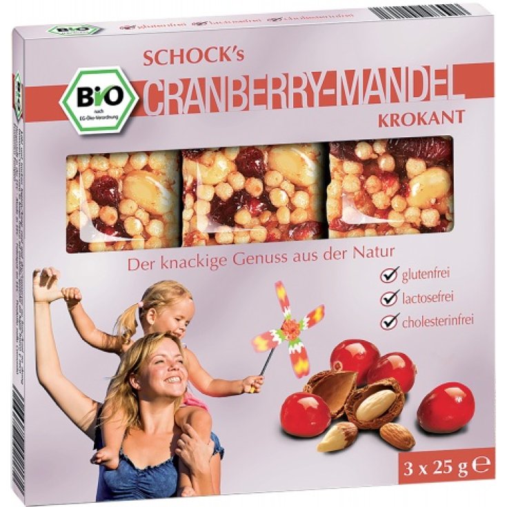 Barrita Schock's Organic Almond Arándano 3x25g