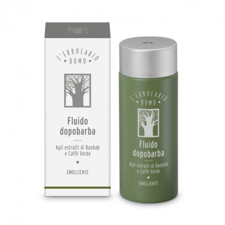 L'Erbolario Uomo Fluido Aftershave con extractos de Baobab y Café Verde Emoliente 120ml