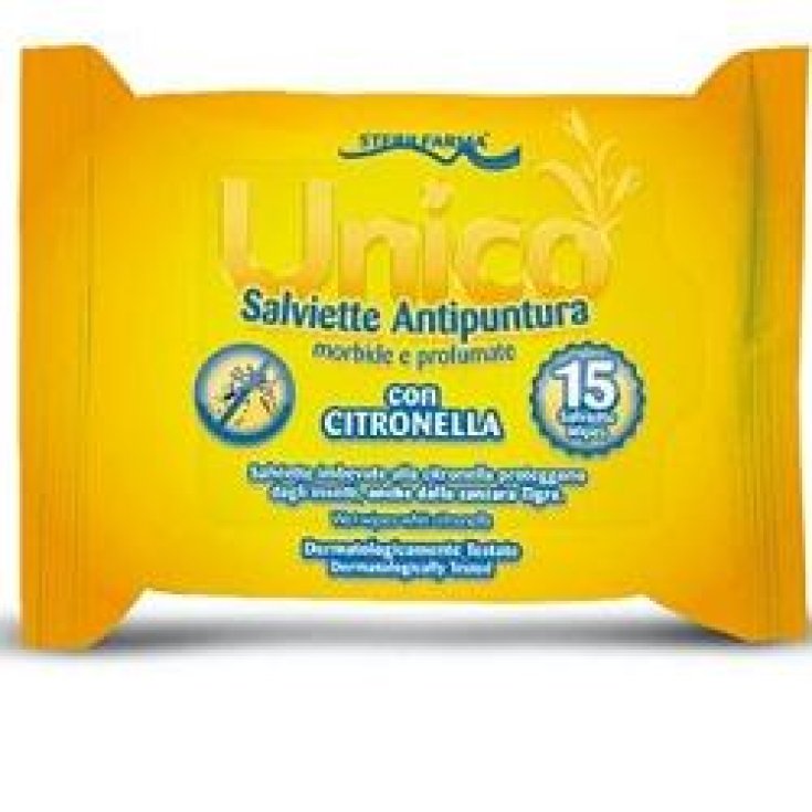 Sterilfarma® Unico Toallitas Antipinchazos Con Lemongrass 15 Piezas