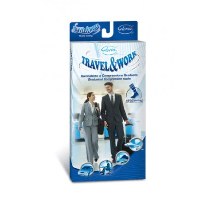 Gloria Travel & Work Medias hasta la Rodilla Color Azul Talla 2