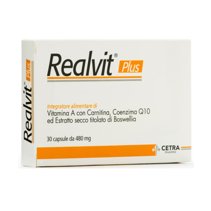 Cetra Pharma Realvit Plus Complemento Alimenticio 30 Cápsulas