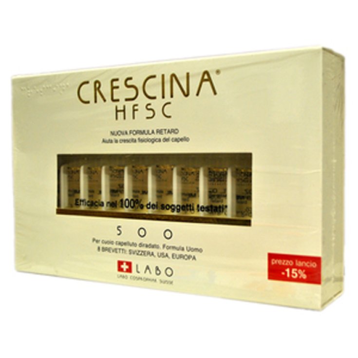 Labo Crescina HFSC Nueva Formula Retard 500 Hombre 20 Viales