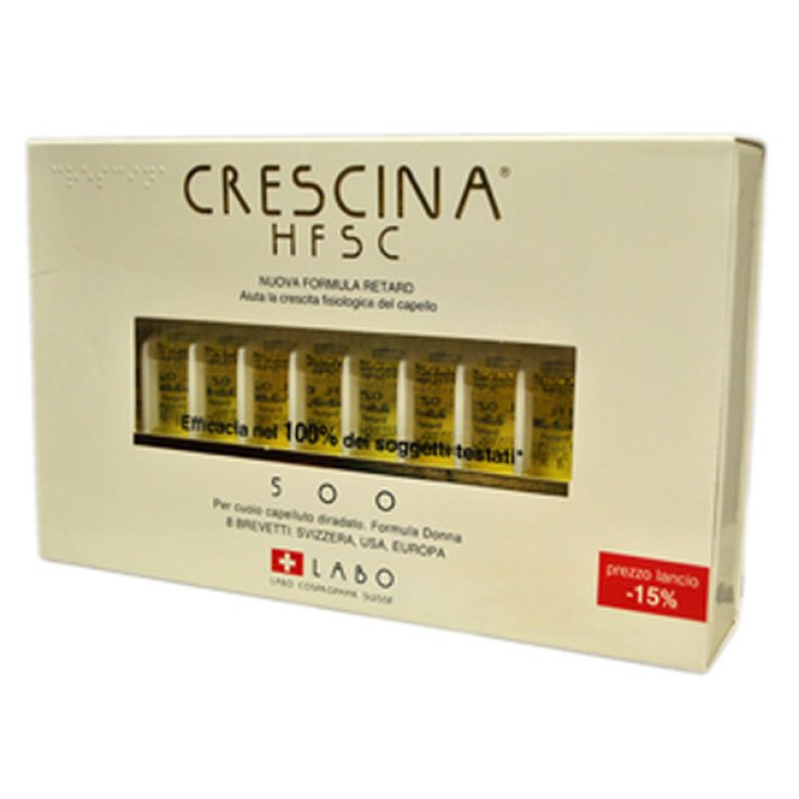 Labo Crescina HFSC Nueva Formula Retard 500 Mujer 20 Viales